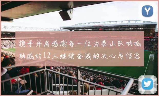 携手并肩感谢每一位为泰山队呐喊助威的12人继续奋战的决心与信念